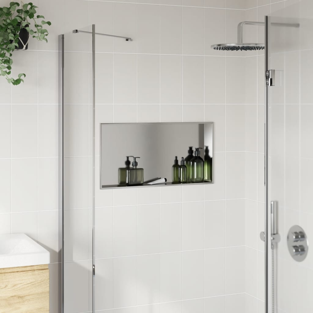 Vidaxl Dusche 62x32x9 cm Edelstahl gebürstet Silber gefärbt
