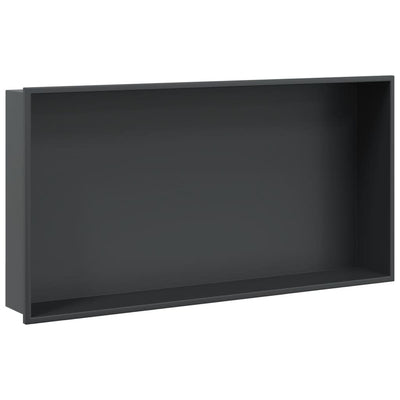 Vidaxx Duschnische 62x32x9 cm Edelstahl mattschwarz