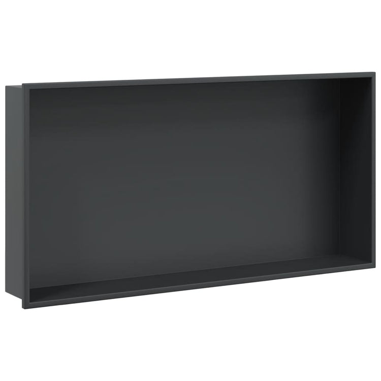 Vidaxx Duschnische 62x32x9 cm Edelstahl mattschwarz
