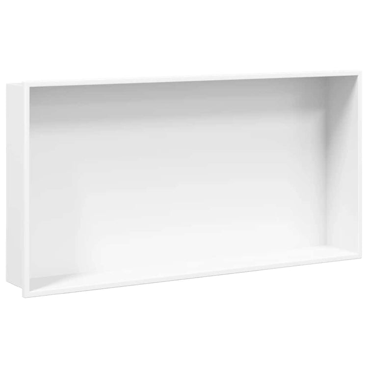 Vidaxx Duschnische 62x32x9 cm Edelstahl mattweiß