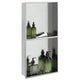 VIDAXL -Dusche 32x62x9 cm Edelstahl gebürstet Silber gefärbt