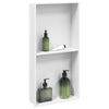 Vidaxx Duschnische 32x62x9 cm Edelstahl mattweiß