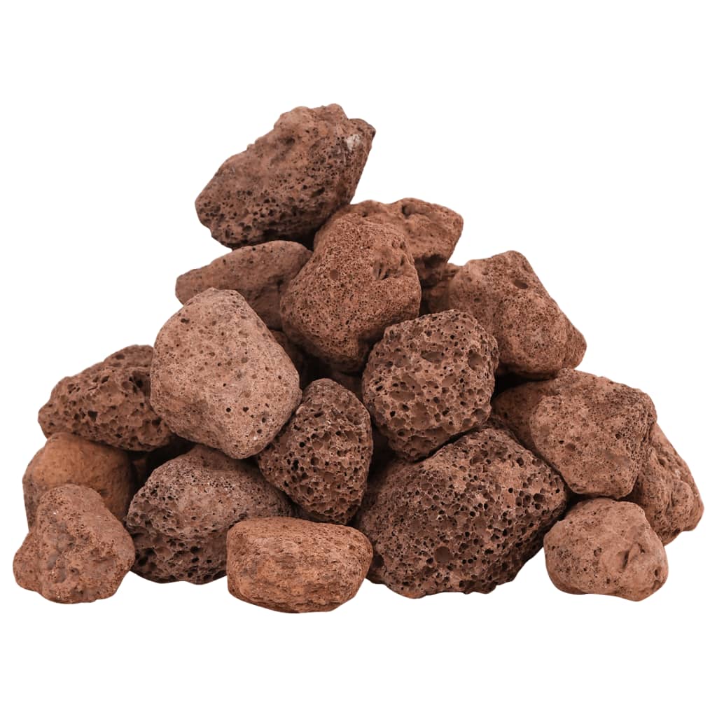 VidaXL Lavasteine 25 kg 3-5 cm rot