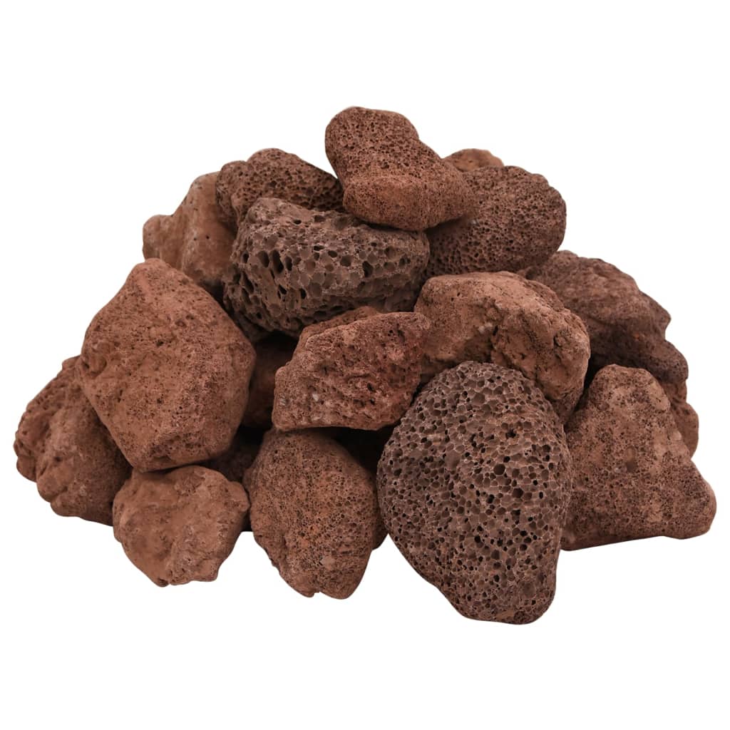 VidaXL Lavasteine 10 kg 5-8 cm rot