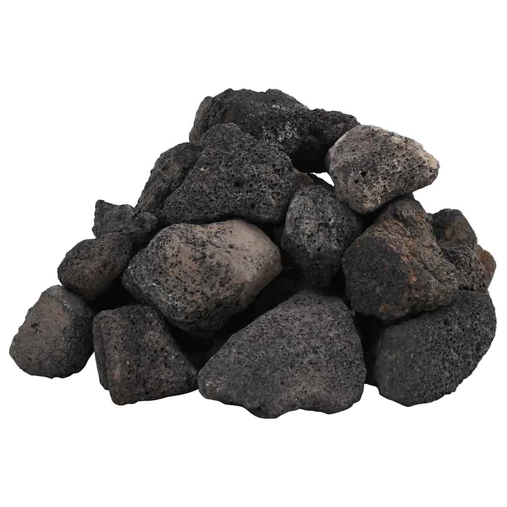 Vidaxl Lava Stones 25 kg 5-8 cm schwarz