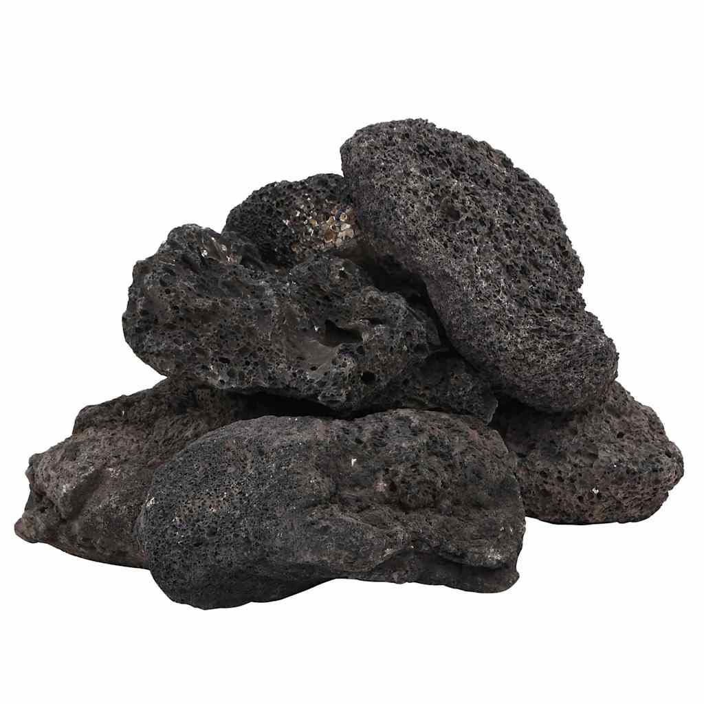 Vidaxl Lava Stones 25 kg 10-30 cm schwarz