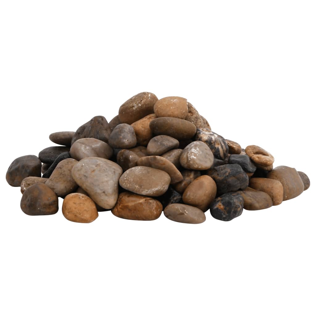 Vidaxl Kieselsteine poliert 2-5 cm 25 kg mehrfarbig