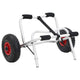 Vidaxl -Kajaktrolley zusammenklappbar 45 kg Aluminium