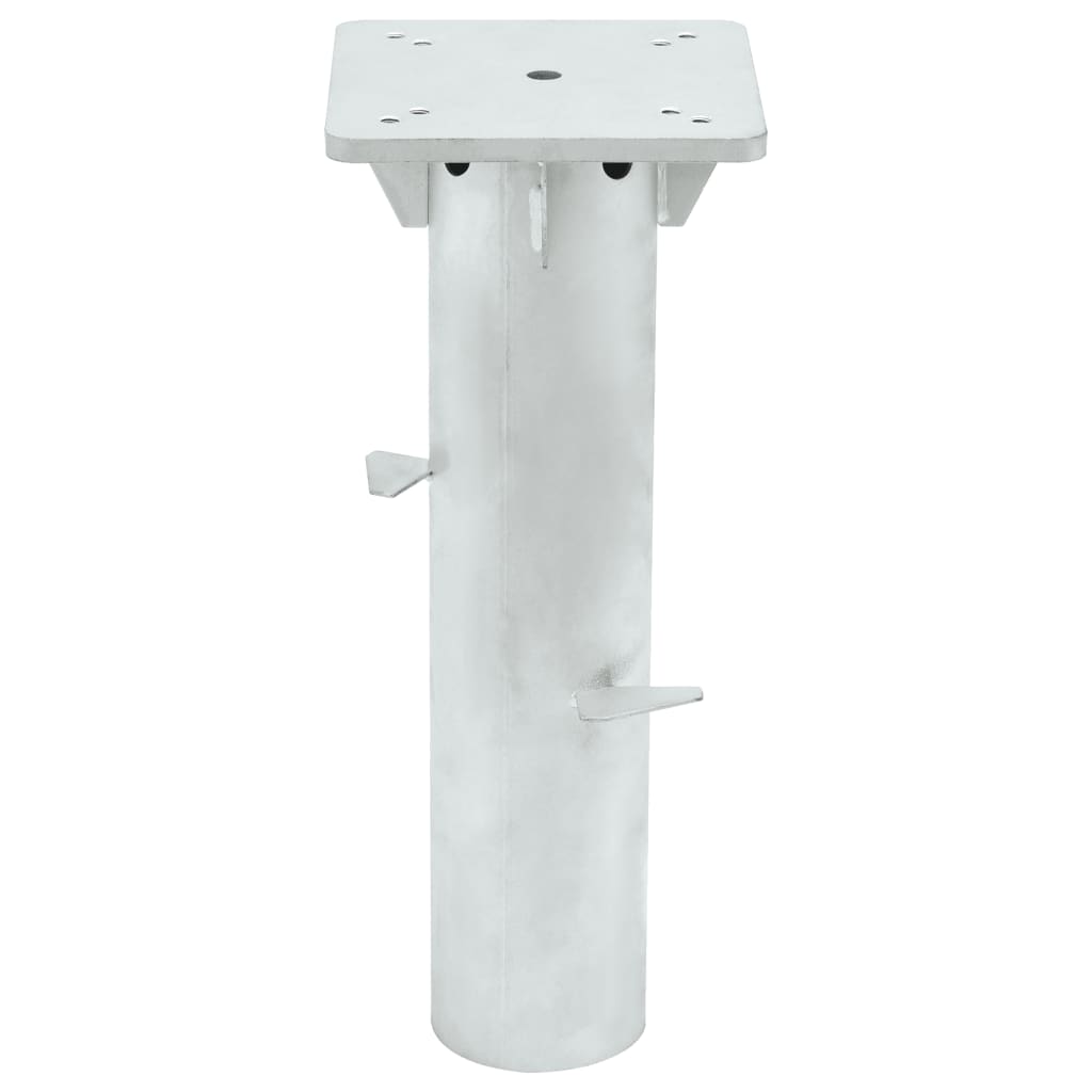 Vidaxl Parasol Foot für im Boden 16x16x39,5 cm Stahl Silber gefärbt