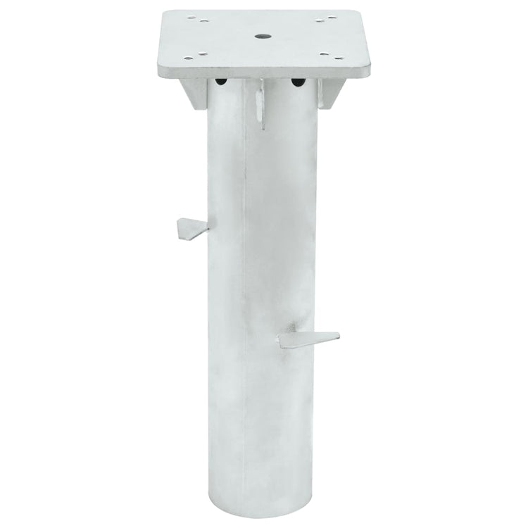 Vidaxl Parasol Foot für im Boden 16x16x39,5 cm Stahl Silber gefärbt