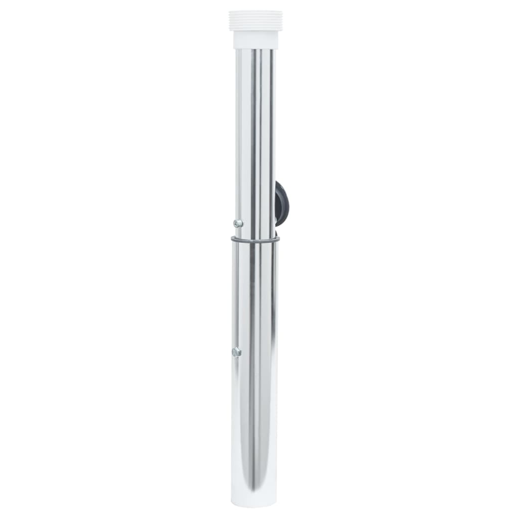 Vidaxl Parasol-Fuß für Land für 40-50 mm Stab Aluminium Silber