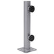 Vidaxx Sonnenschirmständer für ø32 34 38 mm Mast silberfarbener Stahl