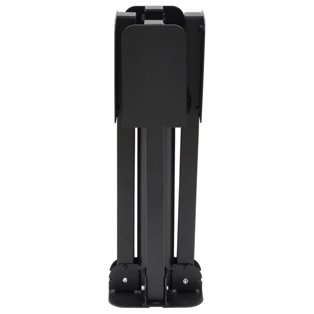 Vidaxl Parasol -Fuß zusammenklappbar für Ø38 48 mm Stahl Stahl glänzend schwarz