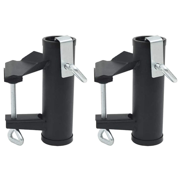 Vidaxl-Parasolklemmen für Balkon 2 ST 25-38 mm Stahl