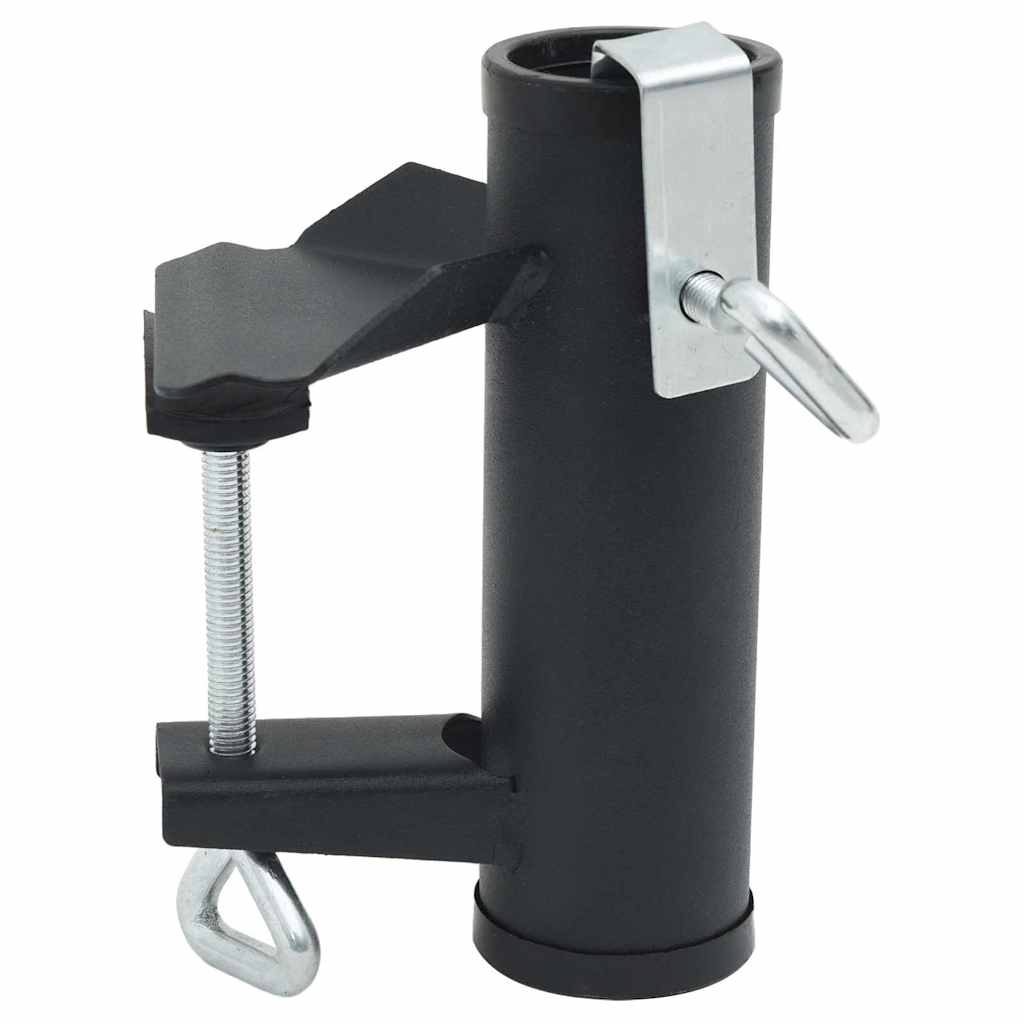 Vidaxl-Parasolklemmen für Balkon 2 ST 25-38 mm Stahl