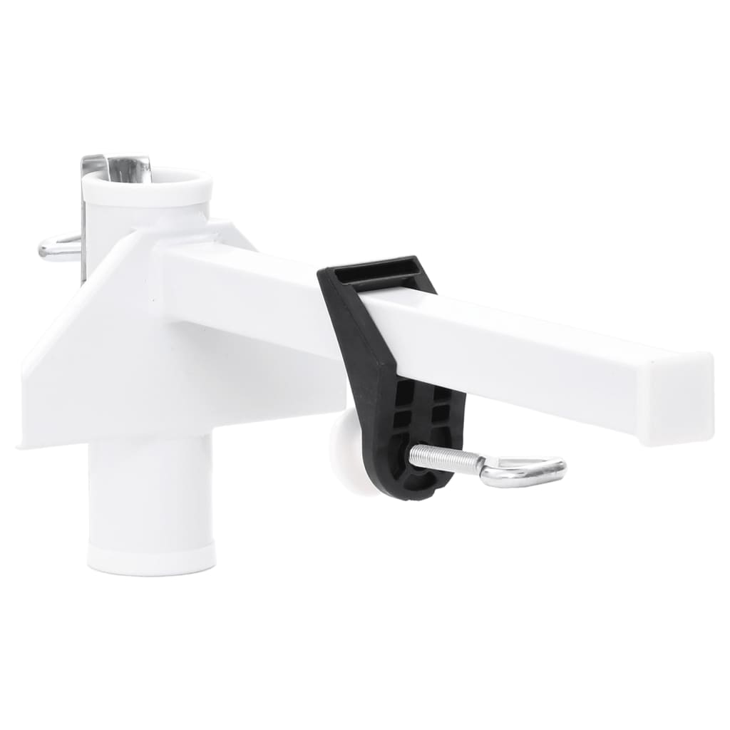 Vidaxl Parasol Clamp für Balkon 38 mm Stahlweiß