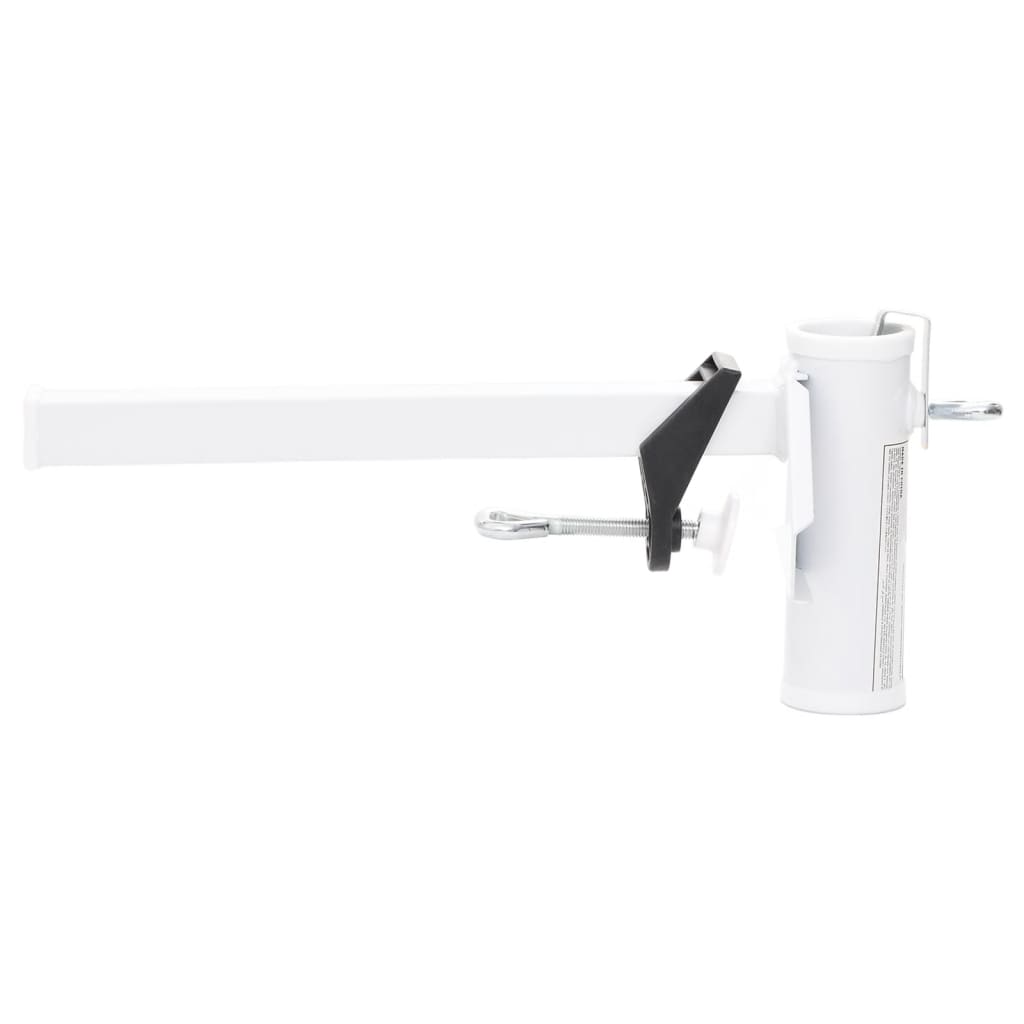 Vidaxl Parasol Clamp für Balkon 38 mm Stahlweiß