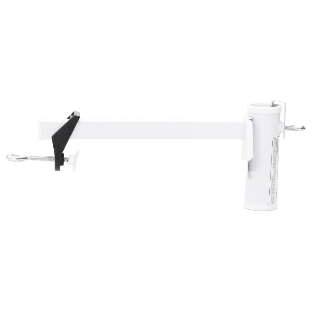 Vidaxl Parasol Clamp für Balkon 38 mm Stahlweiß