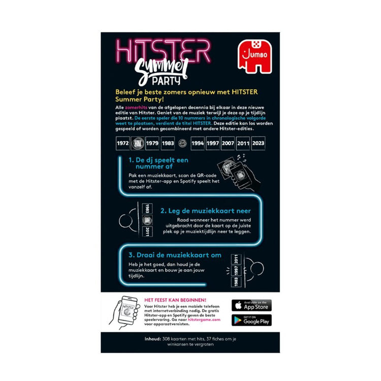 Jumbo Hitster Summer Pary Pary Das Partyspiel, in dem Musik ist