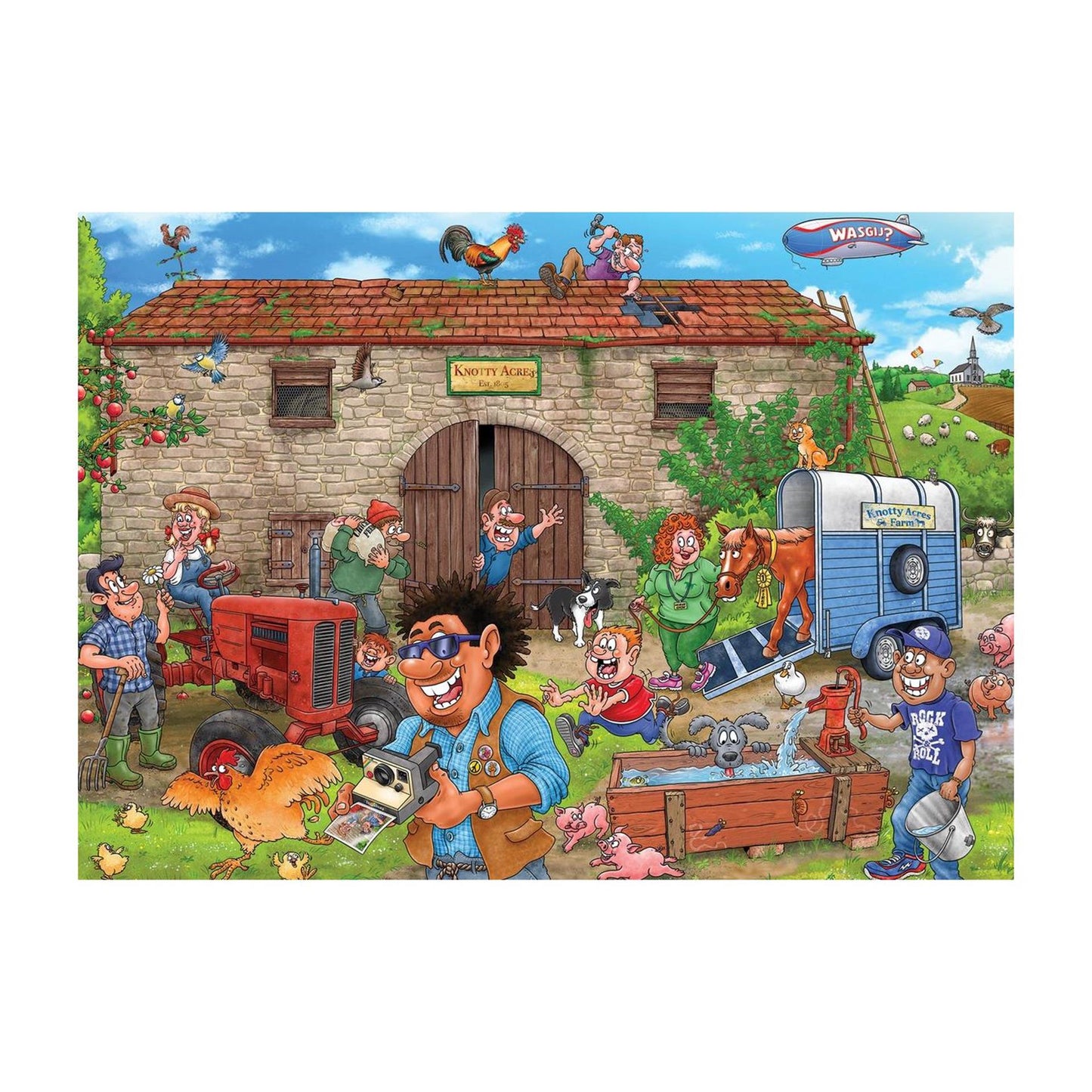 Jumbo Wasgij Puzzle Eine glückliche Ernte 1000 Teile