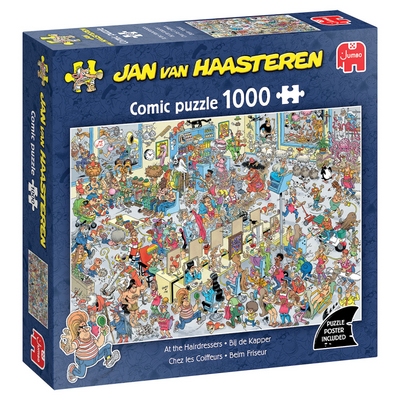 Jumbo Jan van Haasteren Puzzle - Beim Friseur, 1000 Teile.