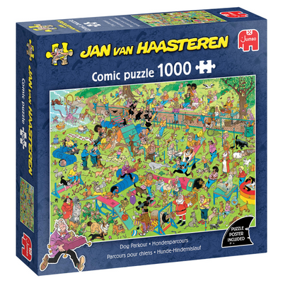 Jumbo Jan van Haasteren Puzzle - Hundeparcours, 1000 Teile.