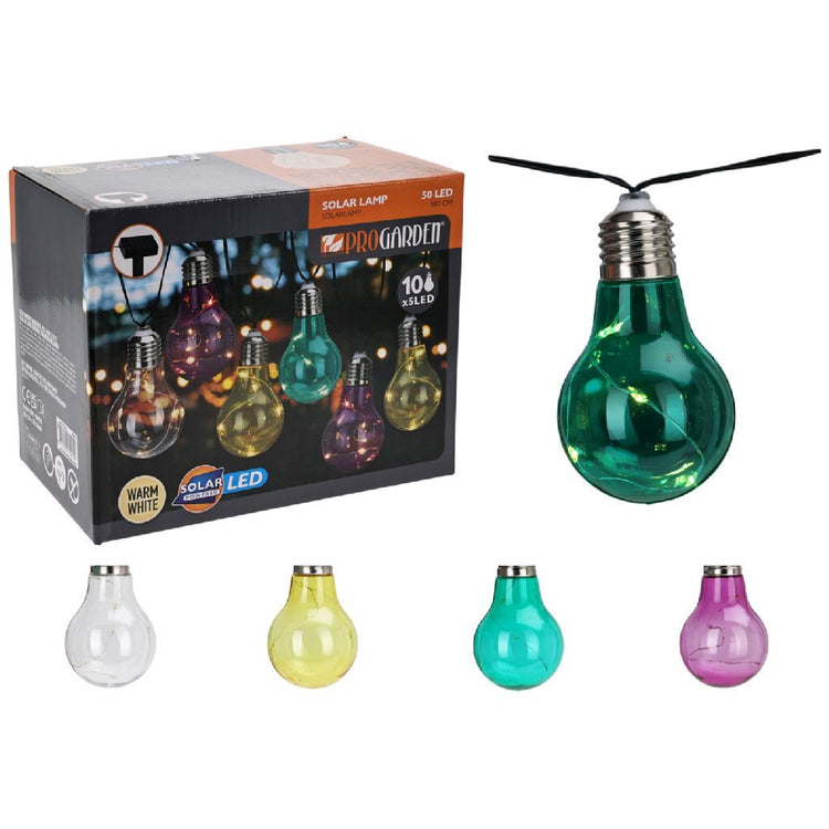 Pro Garden Solar-Partybeleuchtung 10x5 LED 180 cm