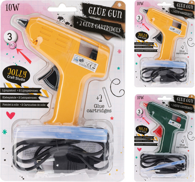 Klebepistole 10 Watt mit 2 Klebekartuschen