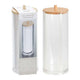 Eleganza Wattepadhalter 7,5x19,5 cm Bambus transparent