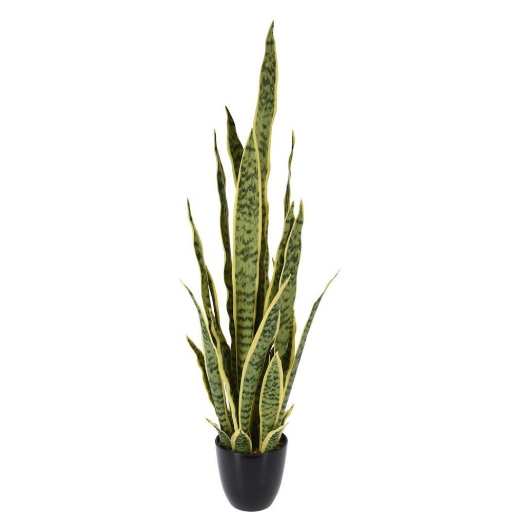Andere Marken Kunstpflanze Sansevieria 92 cm grün gelb