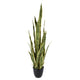 Andere Marken Kunstpflanze Sansevieria 92 cm grün gelb