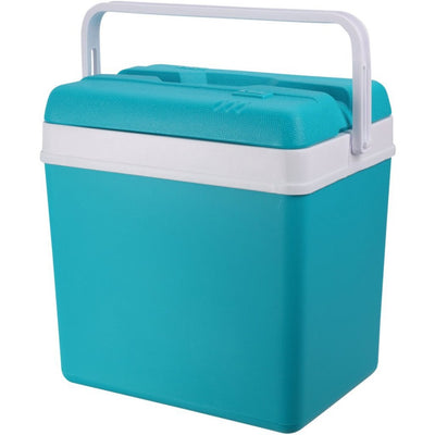Excellent Houseware Kühlbox 24l 24x34x32 cm türkisweiß