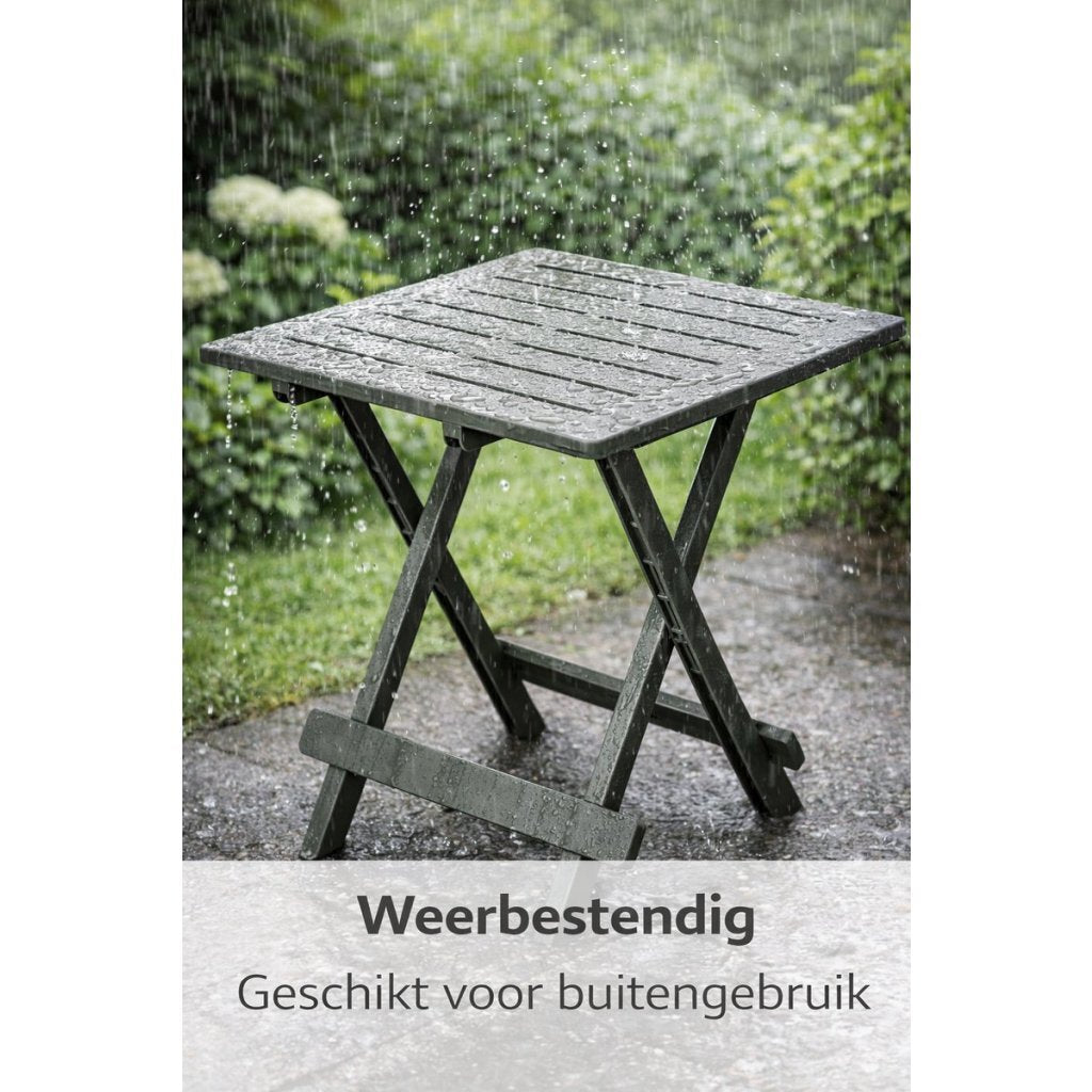 Pro Garden Campingtisch 50x43x43 salbeigrüner Kunststoff