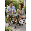 Pro Garden Campingtisch 50x43x43 salbeigrüner Kunststoff