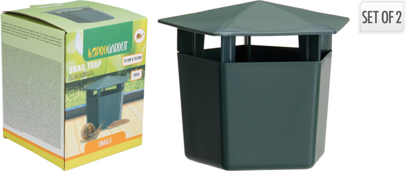 Pro Garten-Schneckenfänger grün, 2er-Set