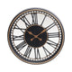 Analoge Wanduhr anderer Marken, 49,5 cm, Schwarzgold