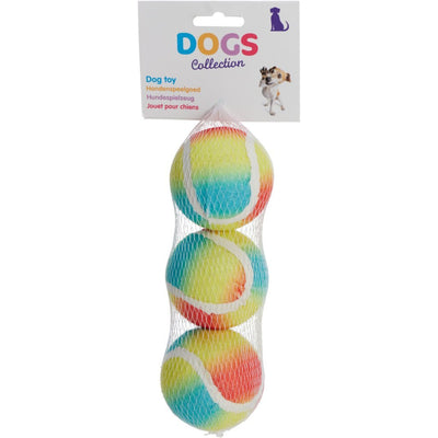 Andere Marken Hundekollektion Regenbogen-Tennisbälle 3 Stück