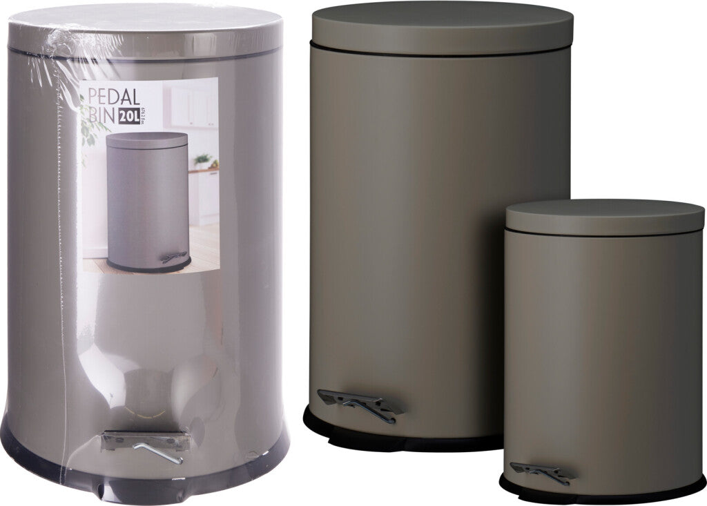 Ausgezeichnetes Haushaltswaren-Treteimer-Set, 20 l, 5 l, Bronze