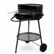 BBQ-Kollektion, Holzkohlegrill-Stil mit Rädern, kompakter Kugelgrill, 51 cm
