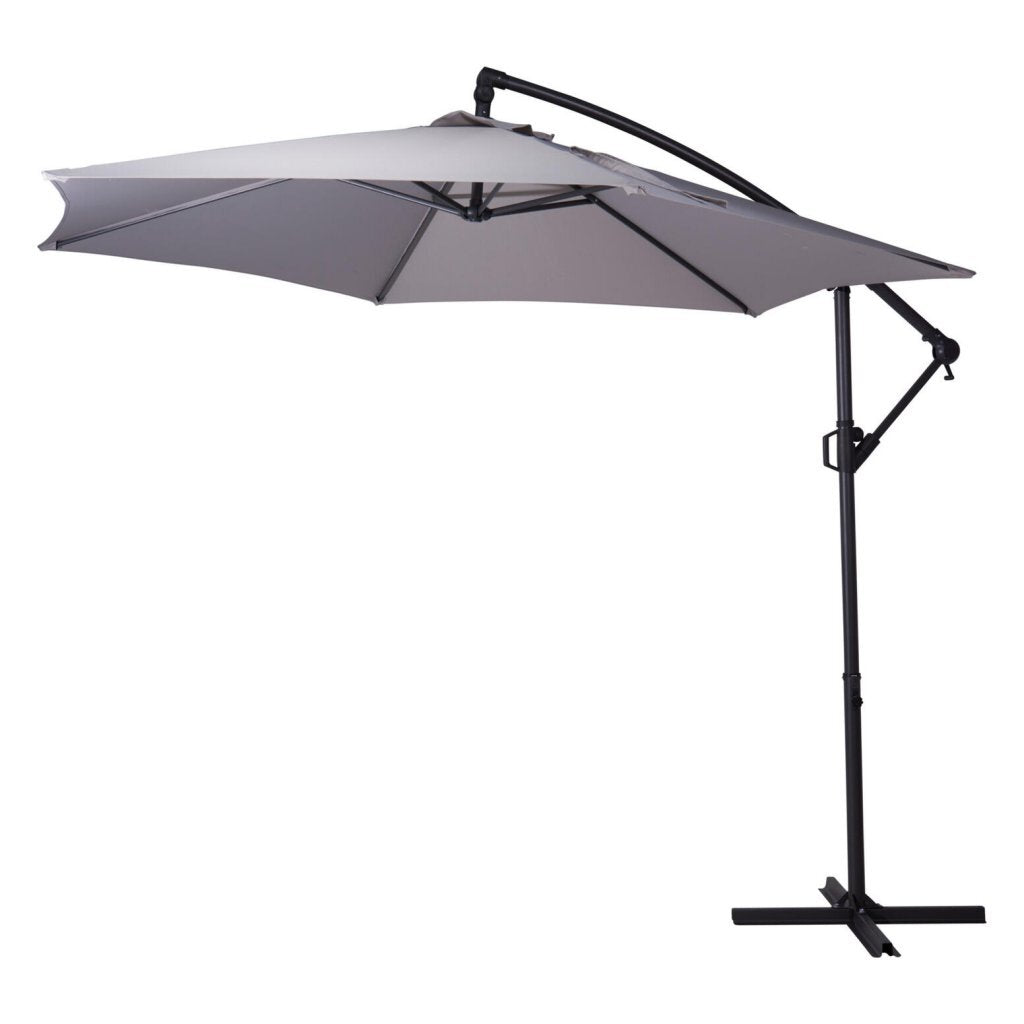 Andere Marken hängender Sonnenschirm 300 cm grau