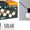 Pro Garden Solar-LED-Lichterkette, 20 warmweiße Lampen, 5,7 Meter solarbetriebene Außenbeleuchtung