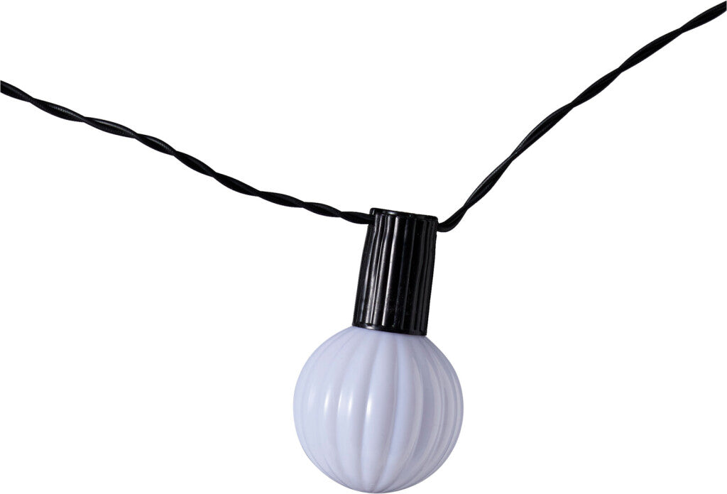 Pro Garden Solar-LED-Lichterkette, 20 warmweiße Lampen, 5,7 Meter solarbetriebene Außenbeleuchtung