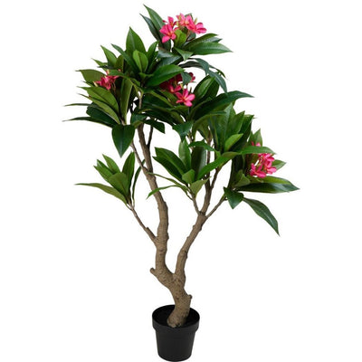 Andere Marken Kunstpflanze Plumeria 75x150 cm rosa grün