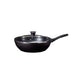 Excellent Houseware Wokpfanne mit Glasdeckel 28 cm schwarz
