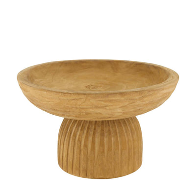Dijk Natural Collections Schale aus Holz auf Sockel ø28x16cm