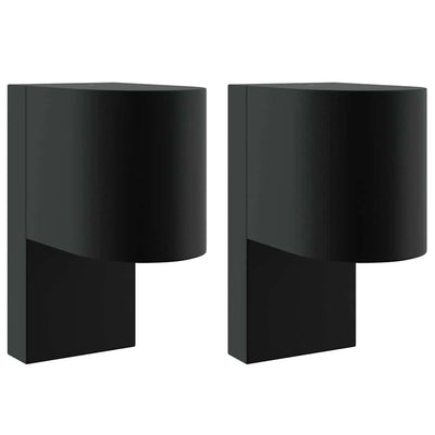 Vidaxx Außenwandleuchte 2 Stück schwarz 12 x 7 x 15 cm Edelstahl