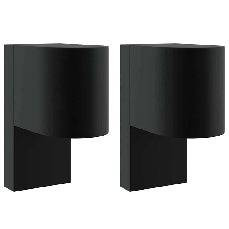 Vidaxx Außenwandleuchte 2 Stück schwarz 12 x 7 x 15 cm Edelstahl