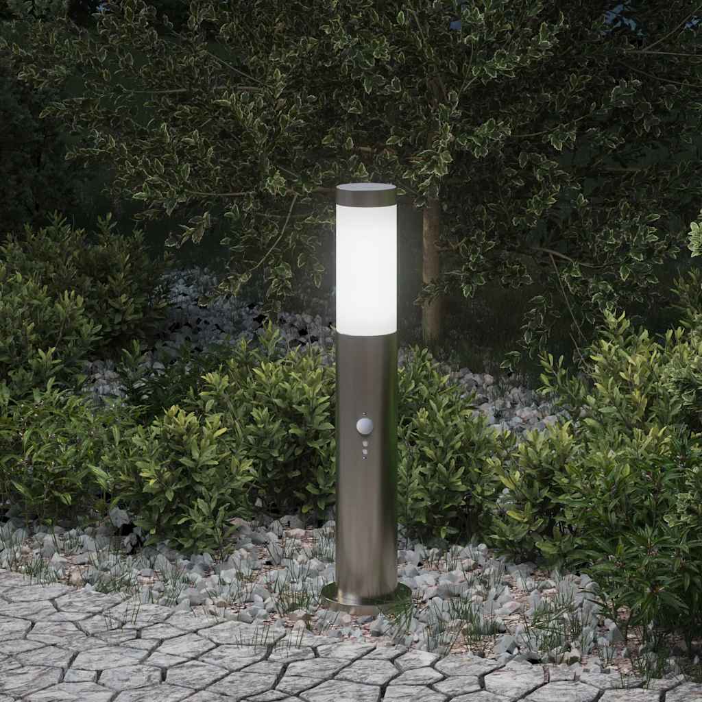 Vidaxx Pollerbeleuchtung mit Sensor 50 cm Edelstahl IP44