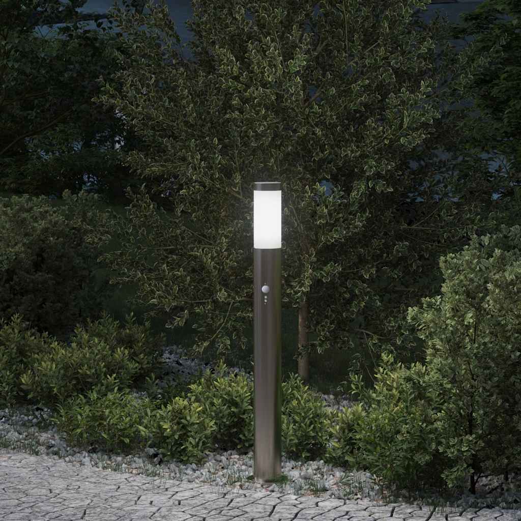 Vidaxx Pollerbeleuchtung mit Sensor 80 cm Edelstahl IP44