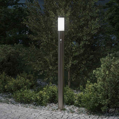 Vidaxx Pollerbeleuchtung mit Sensor 110 cm Edelstahl IP44